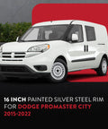 16 Inch Painted Silver Rim For Promaster City 2015-2022 OE Direct Replacement Wheel, Bolt Pattern 5x98, Fits 215/55R16 Tires