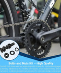 3360Pcs M2 M3 M4 M5 Screws Set With Countersunk Hex Socket Head Cap Screws Nuts Flat Washers And Lock Washers 12.9 Grade Alloy Steel Machine Screw Kit For Durable Hardware Projects And Pro DIY Builds shown with bicycle parts