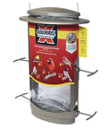 X-1 Squirrel-Proof Bird Feeder With Four Feeding Ports And A 4.2 Pound Seed Capacity, Wide Mouth For Easy Filling