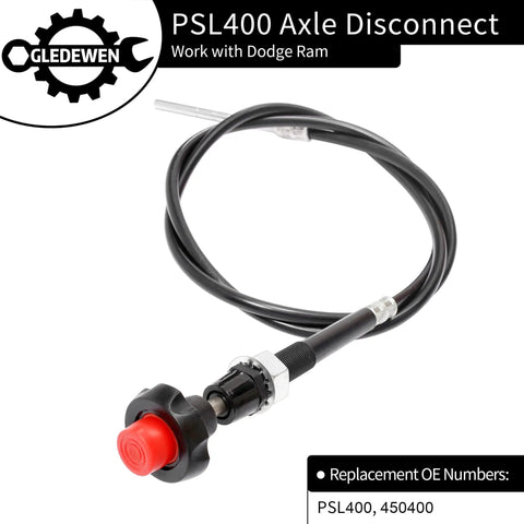 Axle Disconnect Kit PSL400 For Dodge Ram 1994 To 2002 showing cable lock and actuator engagement system