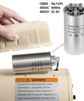 Hand holding capacitor cover for Energy Efficient 1 HP Pool Pump Motor Replacement For WhisperFlo WFE 4 WFE 26 And SuperFlo Pumps