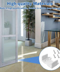 2 Pack Sliding Closet Door Floor Guides For 1 3 8 Inch Doors White Includes 8 Screws N 6565 Replacement Part Durable Easy Install Kit For Smooth Operation And Long Lasting Performance shown in modern interior.
