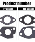 Air Filter Adapter Jet Kit For Predator 301cc 420cc And GX340 GX390 389cc OHV Engines Stage 1 Upgrade gaskets 177 and 188