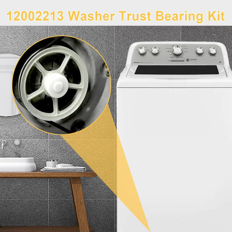 Thrust Bearing Kit Replacement For Front Load Washers, Easy Install, highlighted inside a washing machine, Replaces AP4009132