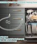 Dishwasher Heating Element Replacement For Metal And Stainless Steel Tubs The Go To Upgrade That Replaces W10134009 AP5690151 PS8260087 WDT730PAHZ0 WDF520PADM7 DIY Friendly Install with dishwasher and element diagram