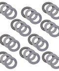 Sick 10 Pc Thrust Needle Roller Bearings Plus Flat Metal Axial Bearings For High Accuracy Power Transmission On Milling Machines And Lathes Handling Heavy Duty Gear Handles Pressure Perfectly And Looks Legit And Saves Cash On Cheap Fixes Later. 10-piece steel thrust needle roller bearing set with flat washers