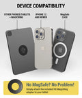 Heavy Duty MagSafe Car Mount And Tablet Holder With Extra Strong Magnets 2.5X Stronger Grip For iPhone 12 And Newer example devices
