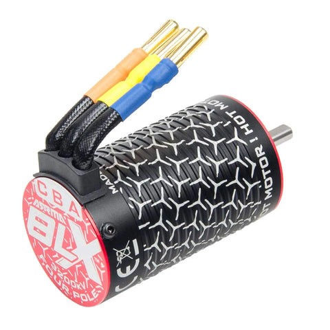 Beefy 3200Kv Brushless One Tenth Scale Four Pole Motor For 4x4 RC Trucks And Buggies ARAG1023 Compatible With Premium Black Aluminum Can
