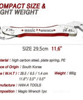 Multi Function Auto Adjusting Ratcheting Wrench With Double Heads And Reversible Gear Crescent Style Nut Gear Wrench Set