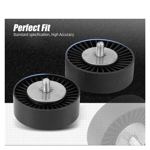 Premium Drive Belt Pulley Tensioner Kit For BMW N54 Engines, Fits E90 E92 E93 And 335i Models From 2005 To 2010 with steel construction.