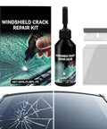 DIY Windshield Crack Repair Kit for Chips and Cracks, Auto Glass Repair Fluid, Quick Fix Windshield Tools Set with resin bottle