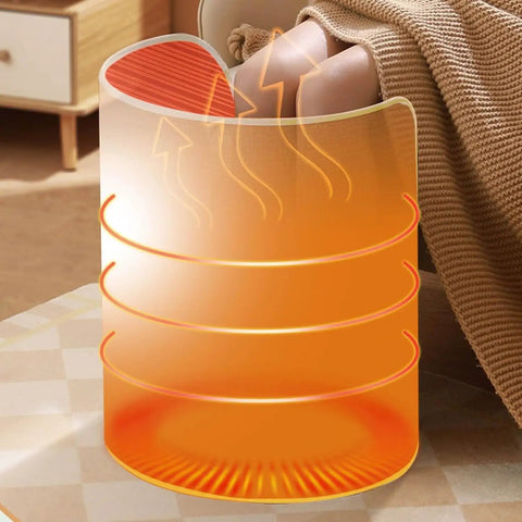 Under Desk Foot Warmer With Soft Blanket For Office And Home, Five Temperature Settings, Five Second Rapid Heating