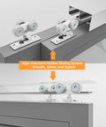 6 Foot Aluminum Bypass Sliding Door Hardware Kit For Two Doors With Finger Pulls Quiet Smooth Rollers Track Set In Silver Finish