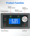 PWM DC Motor Speed Controller 12V To 30V 10A Variable Speed Regulator with digital display and control buttons