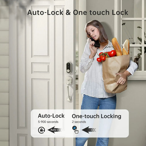 Slick Keyless Smart Deadbolt With Lightning Fast Fingerprint Reader And Digital Keypad For Heavy Duty Home Security Plus Remote App Access That Delivers Pure Convenience And Absolute Zero Sweat Daily