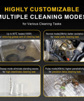 Highly customizable cleaning modes of 3L Ultrasonic Cleaner With One-Touch Operation, Built-In Heating, Dual-Frequency Sweep, Lab-Grade Performance