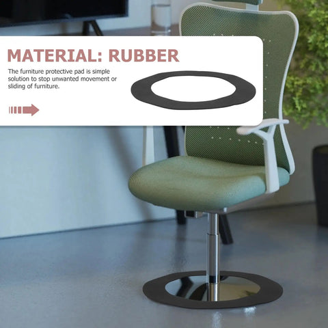 Non Slip Rubber Furniture Pads Kit For Wooden Stools And Chairs, Floor Protectors For Hardwood Floors on office chair
