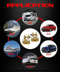 Beefy Brass Battery Terminals Top Post Connectors Clamps Set for Marine Cars Boats and RVs application examples
