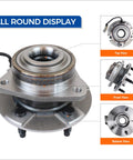 Front Wheel Bearing And Hub Assembly 513189 Fits 2005 2006 Chevy Equinox, 2006 Pontiac Torrent, 2002 2007 Saturn Vue With ABS, 5 Lug Pattern