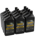 Commercial Transaxle Transmission Oil Quart Case Of 12 Quarts For Heavy Duty Drive System Cleanliness And And Pro Grade Protection Against Wear And Corrosion In Tough Operating Conditions, 12 black bottles