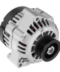 105 Amp 12 Volt Alternator Replacement For Chevy GMC Silverado Savana Sierra Express 2500 3500 Tahoe Yukon Cadillac Escalade EXT ESV With Internal Regulator And Internal Fan And Six Groove Pulley, front view