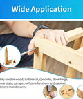 Flat Head Wood Screws Set Assortment 360 Pieces With Phillips Driver Bit Self Tapping Screws For Wood And Metal Zinc Plated Countersunk Full Thread Easy To Install Durable Bit Included Ideal For DIY Home Projects, wood frame fastening