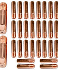 Premium 30 Pack Mig Welding Gun Copper Contact Tips In Three Sizes For Miller And Hobart M Series Guns Heat Resistant And Built To Last