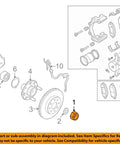 Heavy Duty Steel Wheel Hub Axle Nut For Gm Sedan Models Lacking Electric Drivetrains Reliable Oem Swap Part 94515437 diagram