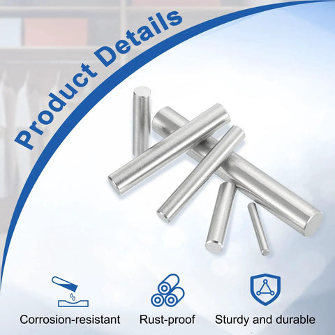 Built To Last 304 Stainless Steel Dowel Pins For Shelves And Cabinets 3x30mm 100 Pack Rustproof And Smooth Finish