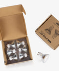 Energy Saving GU10 LED Light Bulbs 6W 60W Halogen Replacement 5000K Daylight White 700 Lumens Full Glass Cover 120 Degree Beam Angle 120V MR16 Non Dimmable Spotlight Track Lighting 6 Pack, showing open box of bulbs and packaging.