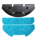 Mop Cloth Holder And Replacement Bracket Kit For RC400 Vacuum Cleaner, Snap On Mount, shown with two blue mop cloths