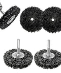 5 Pack 3 Inch Paint Stripping Discs For Drill Attachment Quarter Inch Shank Durable Non-Woven Rust Removal Discs For Metal Surface Prep Paint Removal Rust And Scale