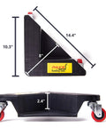 Heavy Duty Furniture Caster Set With 3 Wheel Low Profile Design For Easy Moving, showing dimensions and 2 inch swivel casters.