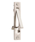 Pocket Door Edge Pull 4 Inch Hidden Flush Mount Handle for Pocket Sliding Doors Spring Loaded Self Retracting Lever Satin Nickel