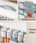 ARSTPEOE 3-Tier portable medicine organizer with white body, transparent drawers, and a plastic handle