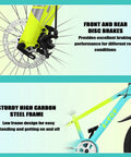 24 Inch Kids Mountain Bike With Front Suspension, 1 Or 7 Speed Gears, Adjustable Seat Height, Front And Rear Disc Brakes