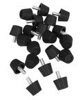 Adjustable Screw-In Furniture Levelers With Anti-Slip Pads, Heavy-Duty Threaded Feet, Durable PP And Iron Construction, Black