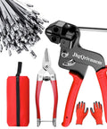 Beefy Metal Zip Tie Gun Kit With 100 Stainless Steel Zip Ties 11.8 Inch Long Fastening And Cutting Tool For Chain Link Fences