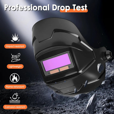 Big Screen Welding Mask With True Color Solar Auto Dimming And Color Changing Shield for Grinding Welder on rocky surface