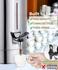 Heavy Duty 24L Commercial Coffee Urn With Quick Brew Dispenser For Catering And Events, 160 Cup Capacity Stainless Steel