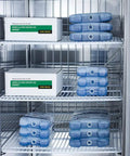 Beefy Frost Free Upright All Freezer delivering solid twenty three cubic feet chill capacity with vaccine boxes and ice packs.