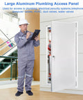 Large Smooth Paintable Access Panel For Drywall Seamless Wall Cover Flush Mount Door used for plumbing and electrical access.