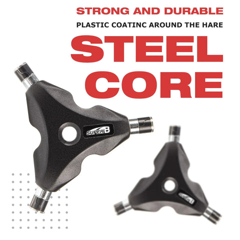 13 In 1 Y Wrench Bicycle Multi Tool With Interchangeable Allen Hex Torx Flat Head And Phillips Bits, ergonomic handle