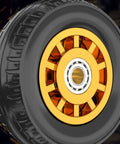 Heavy Duty Swivel Caster Wheels 3 Inch Rubber Rolling Set Roll Smooth With Quiet Brakes Built Tough To Crush Heavy Loads Perfect For Trolleys And Garage Gear close-up of a 3-inch rubber caster wheel showing the black tire and gold hub design.