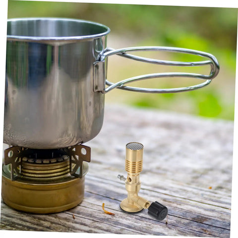 Flame Bunsen Burner Portable Gas Blowtorch Head For Propane Cooking Stove Outdoor Heating With Adjustable Flame And Gas Flow