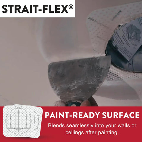 Applying Drywall Patch Kit Perma Patch For Quick, Easy Drywall Repair With Smooth Finish, 8x8 inch patch on wall