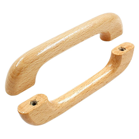 10 Pack Wood Cabinet Pulls Handles 4.92 Inch Overall Length 0.98 Inch Height 3.78 Inch Center to Center 96mm for Kitchen Drawers Doors