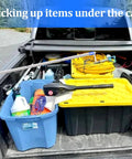 74 Inch Adjustable Truck Bed Reach Tool with stainless steel construction grabbing cargo from truck bed