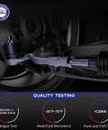 Installed Six Piece Tie Rod End Kit With Boots For 2007 Through 2014 Chevrolet Silverado Tahoe Suburban And 2007 Through 2013 GMC Sierra 1500 Yukon XL 1500 Yukon Front Inner And Outer Tie Rod Ends