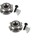 Front And Rear Wheel Bearing And Hub Assembly Set For A4 A5 A6 A7 Quattro Allroad 2008 To 2015 Fits AWD Models 2 Pack
